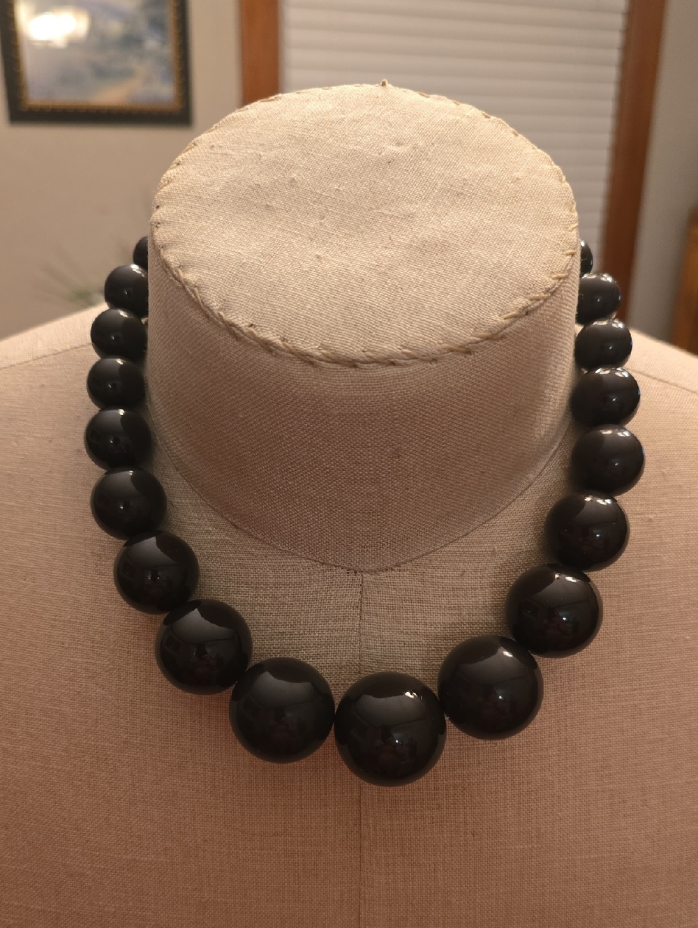 Talbots Brown Bead Statement Necklace